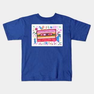 Retro Marker Art Mixtape Slogan Design Kids T-Shirt